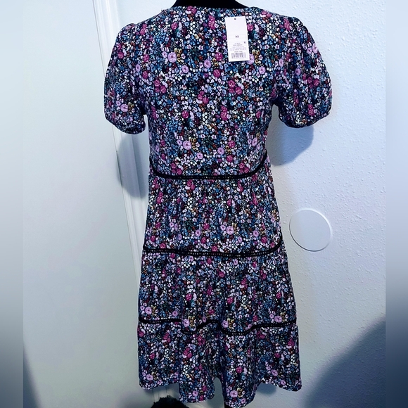 DITSY FLORAL MULTI COLOR FESTIVAL SUMMER DRESS WOMEN'S SIZE XS - Picture 4 of 7